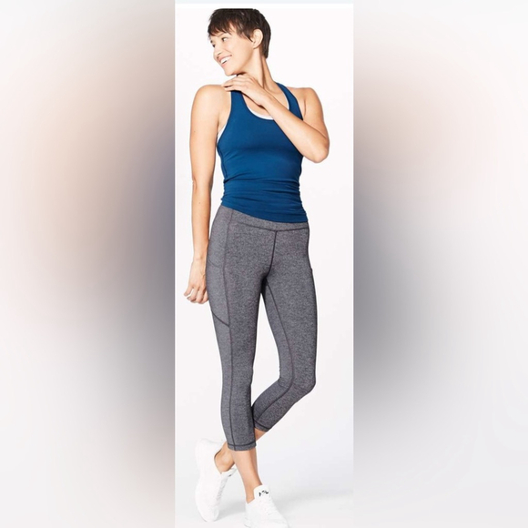 Lululemon Speed Up Leggings Gray Women's Athletic Size 6 - Picture 1 of 9
